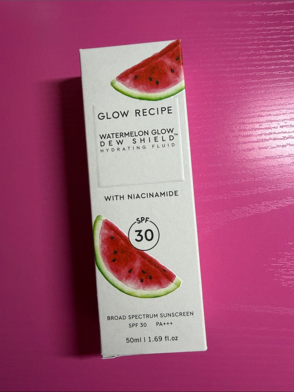 Glow Recipe Watermelon Glow Dew Shield Hydrating SPF 30 — White & Pink Accents